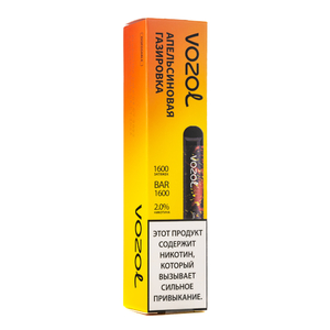 МК Одноразовая электронная сигарета Vozol Bar Апельсиновая газировка 1600 затяжек