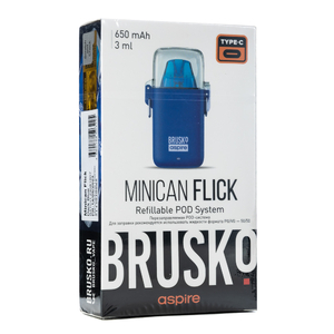 Pod система Brusko minican Flick 650 mAh Синий