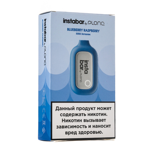 МК Одноразовая электронная сигарета Instabar by Plonq 5000 Blue Raspberry (Голубая малина)