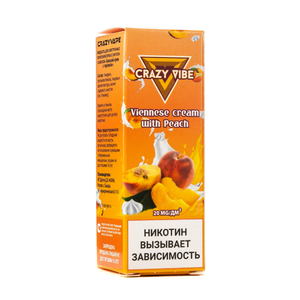 MK Жидкость Crazy Vibe Viennese Cream With Peach 2% 10 мл PG 50 | VG 50
