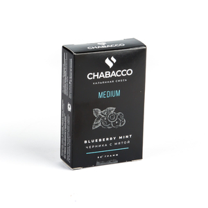 МК Кальянная смесь Chabacco Medium Blueberry mint (Черника с мятой) 50 г
