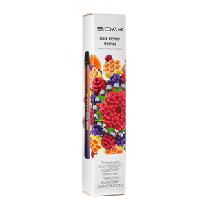 МК Одноразовая электронная сигарета SOAK X Dark Honey Berries (Тёмный мёд с ягодами) 2200 затяжек