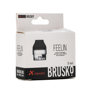 Упаковка картриджей Brusko Feelin 2.8 мл (В упаковке 2 шт) (без испарителя)