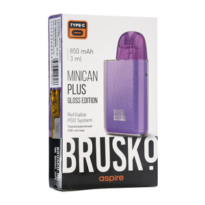 Электронная pod система Brusko Minican Plus Gloss Edition 850 mAh Фиолетовый (Lavender)