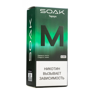 MK Одноразовая электронная сигарета SOAK M Estragon (Тархун) 6000 затяжек