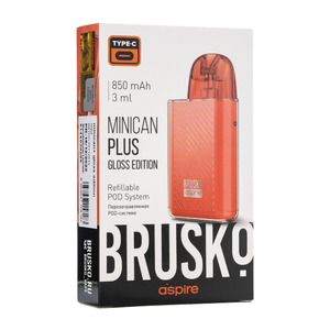 Электронная pod система Brusko Minican Plus Gloss Edition 850 mAh Красный (Red)