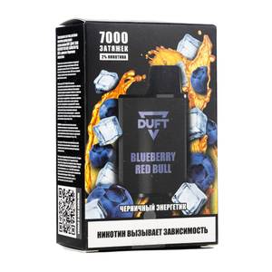 МК Одноразовая электронная сигарета Duft Blueberry Red Bull (Черничный энергетик) 7000 затяжек