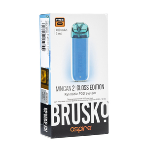 Pod система Brusko minican 2 Gloss Edition 400 mAh Sky blue (синий)