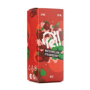 МК Жидкость Rell Low Cost Salt Watermelon Strawberry (С ароматом сахарного арбуза и клубники) 0% 28 мл PG 50 | VG 50