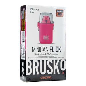 Pod система Brusko minican Flick 650 mAh Розовый