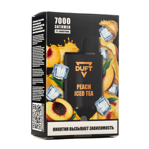 МК Одноразовая электронная сигарета Duft Peach Ice Tea (Персиковый холодный чай) 7000 затяжек