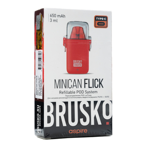 Pod система Brusko minican Flick 650 mAh Красный