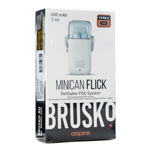 Pod система Brusko minican Flick 650 mAh Белый