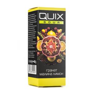 МК Жидкость QUIX Sour Гранат Малина Лимон 0% 28 мл PG 50 | VG 50