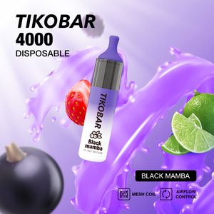 Одноразовая Электронная Сигарета TIKOBAR Black Mamba 4000 Затяжек