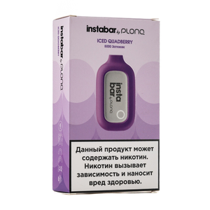 МК Одноразовая электронная сигарета Instabar by Plonq 5000 Iced QuadBerry (Ягодный микс)