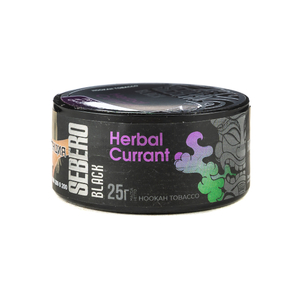 Табак Sebero Black Herbal Currant (Ревень и черная смородина) 25 г