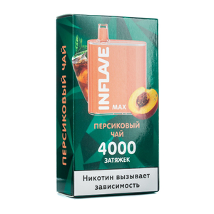 Одноразовая электронная сигарета INFLAVE MAX Персиковый чай 4000 затяжек