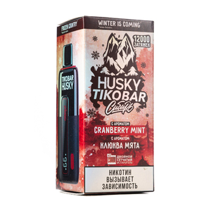 MK Одноразовая Электронная Сигарета TIKOBAR Husky Cranberry Mint (Клюква Мята) 12000 Затяжек