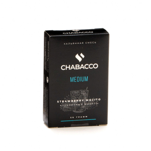 МК Кальянная смесь Chabacco Mix Medium Strawberry mojito (Клубничный мохито) 50 г