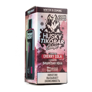 MK Одноразовая Электронная Сигарета TIKOBAR Husky Cherry Cola (Вишневая Кола) 12000 Затяжек