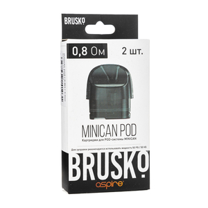 Упаковка картриджей Brusko Minican 0.8 Ом 3.0 мл (В упаковке 2 шт)