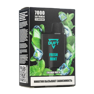 МК Одноразовая электронная сигарета Duft Fresh Mint (Свежая мята) 7000 затяжек