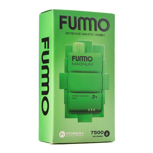 МК Одноразовая электронная сигарета Fummo Magnum Зеленое Манго Киви 7500 затяжек