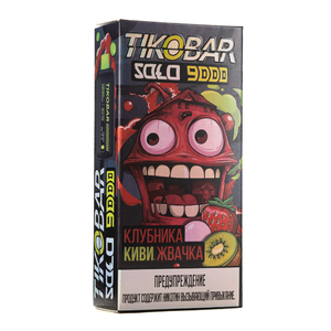 MK Одноразовая Электронная Сигарета TIKOBAR Solo Strawberry Kiwi Bubble Gum (Клубника Киви Жвачка) 9000 Затяжек
