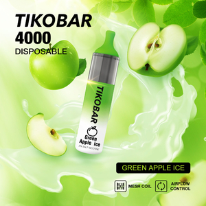 Одноразовая Электронная Сигарета TIKOBAR Green Apple Ice 4000 Затяжек