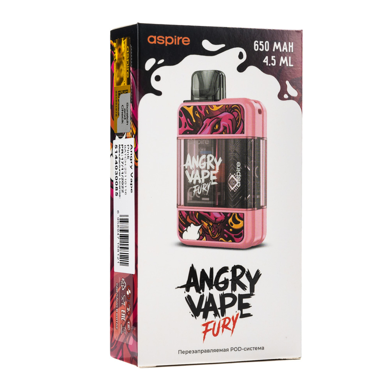 Aspire Angry Vape Fury pod. Энгри вейп розовый. Brusko Angry Vape Fury. Картриджи Angry Vape вложение в коробке.