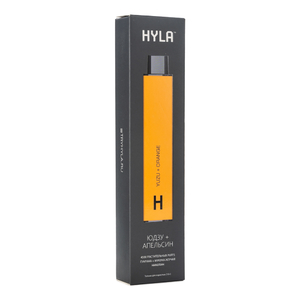 Одноразовая электронная сигарета Hyla Yuzu Orange (Юдзу Апельсин) 4500 затяжек 0% + Guarana