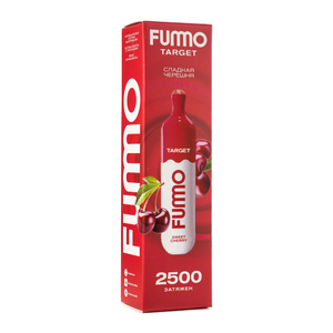 Одноразовая электронная сигарета Fummo Target Sweet Cherry (Сладкая черешня) 2500 затяжек