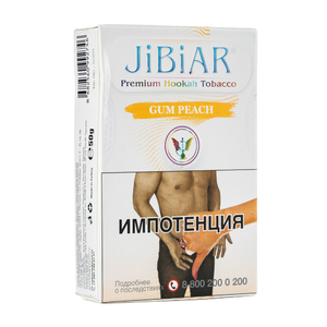 Табак Jibiar Gum Peach (Персиковая жвачка) 50 г